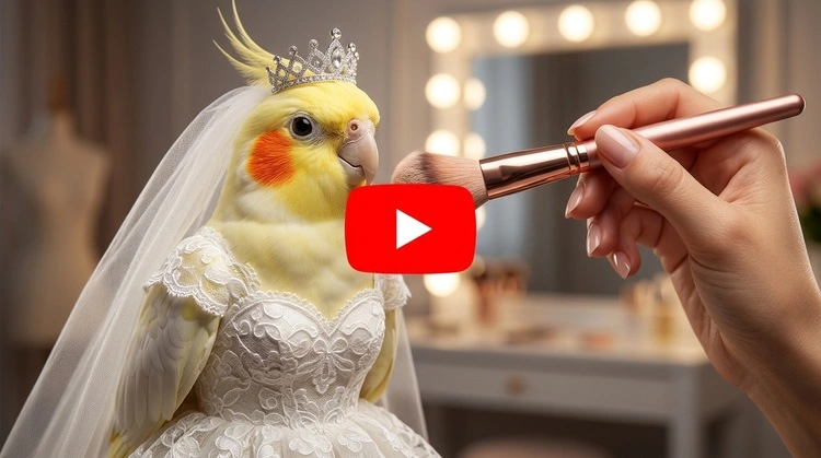 Viral AI Cockatiel Bird Wedding Video Prompt