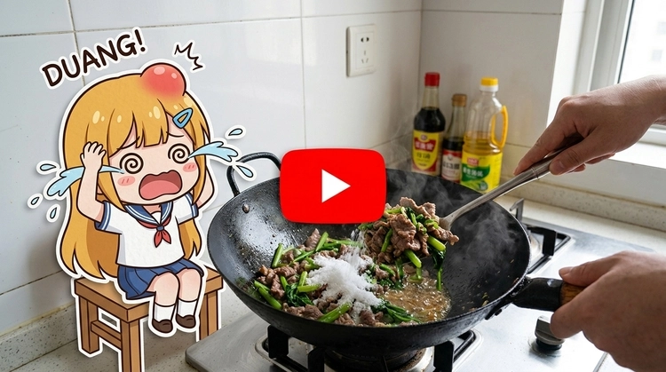 Viral Cooking Meme Anime Reaction AI Prompt