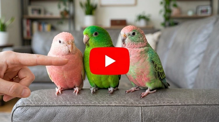 Viral Parrots Playing Dead AI Video Prompt