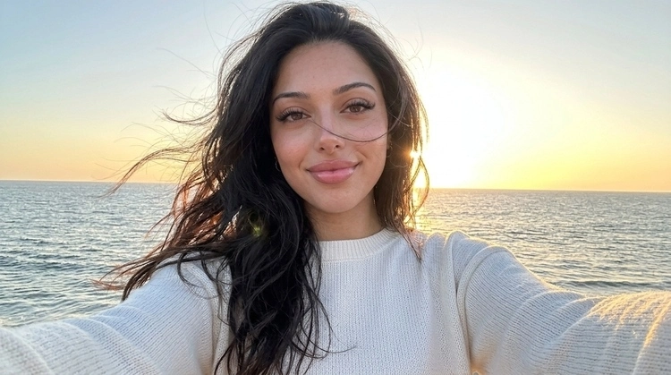Sunset Beach Selfie AI Prompt